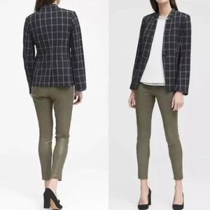 BANANA REPUBLIC - Navy Notch Lapel Blazer Jacket Size 10